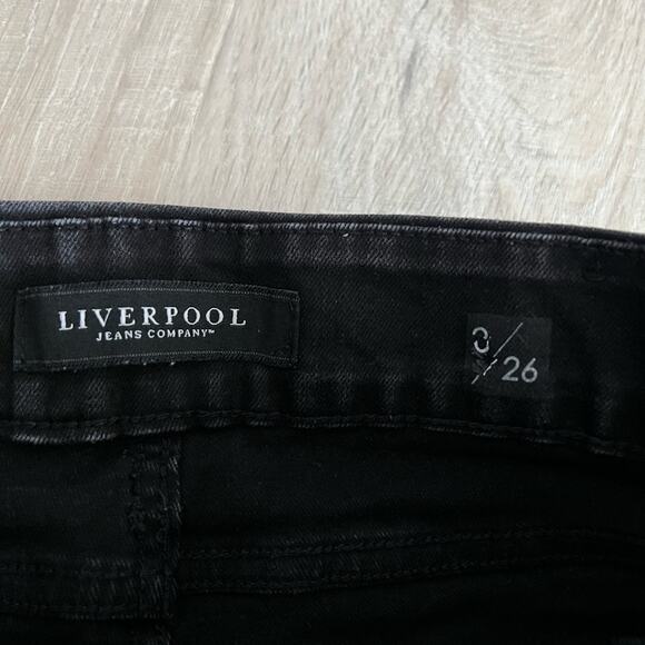 Liverpool Women’s the Straight Pull On Jeans in Black Rinse | 0/26 - Picture 4 of 8